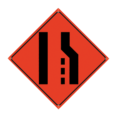 36" 3M R64 Reflective Orange Vinyl Roll-Up Sign