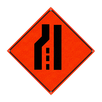 48" 3M R64 Reflective Orange Vinyl Roll-Up Sign