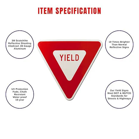 Triangle Yield Signs (3)