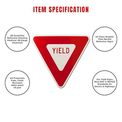 Triangle Yield Signs (3)